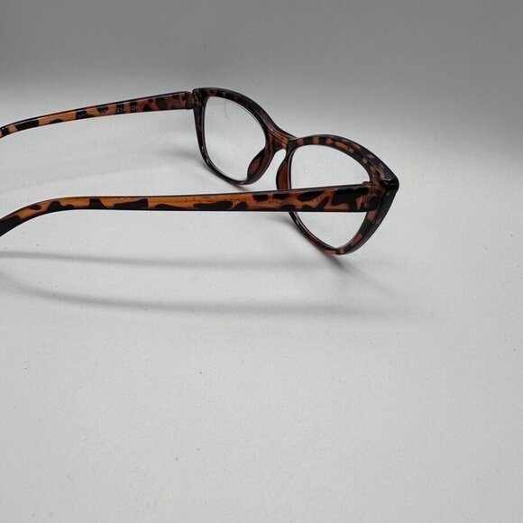Betsey Johnson Eyeglasses Womens Readers Tortoise Shell Cat Eye Cheaters - Picture 7 of 9